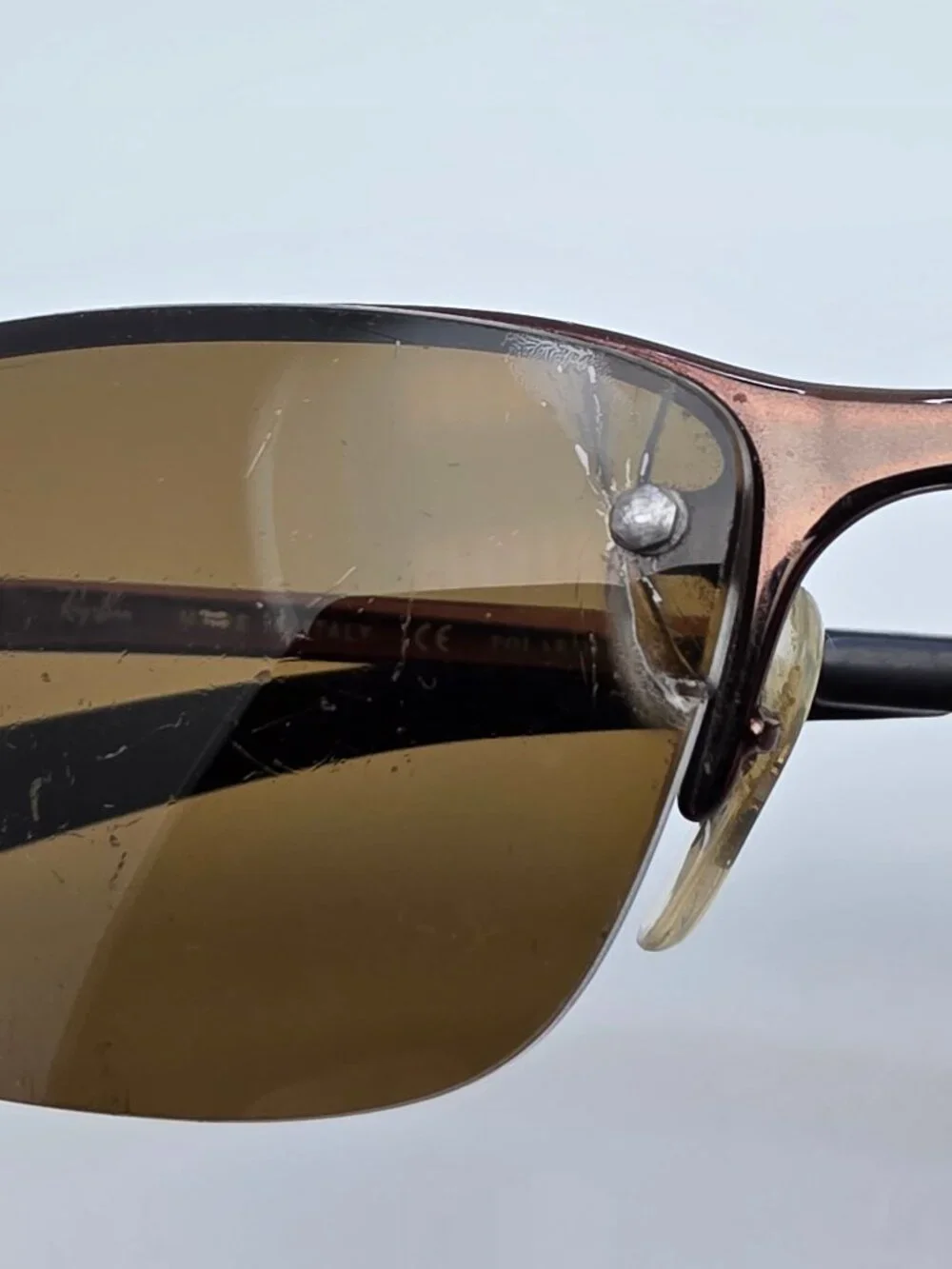 Ray-Ban RB3217 014/83 Brown Frame Polarized Brown Lens Sunglasses Italy 58mm